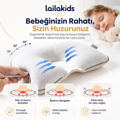 Laila Plus™ Düz Kafa Yastığı %100 Pamuk