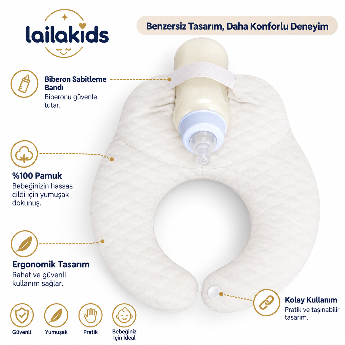 Laila Plus™ Biberon Tutucu Yastık