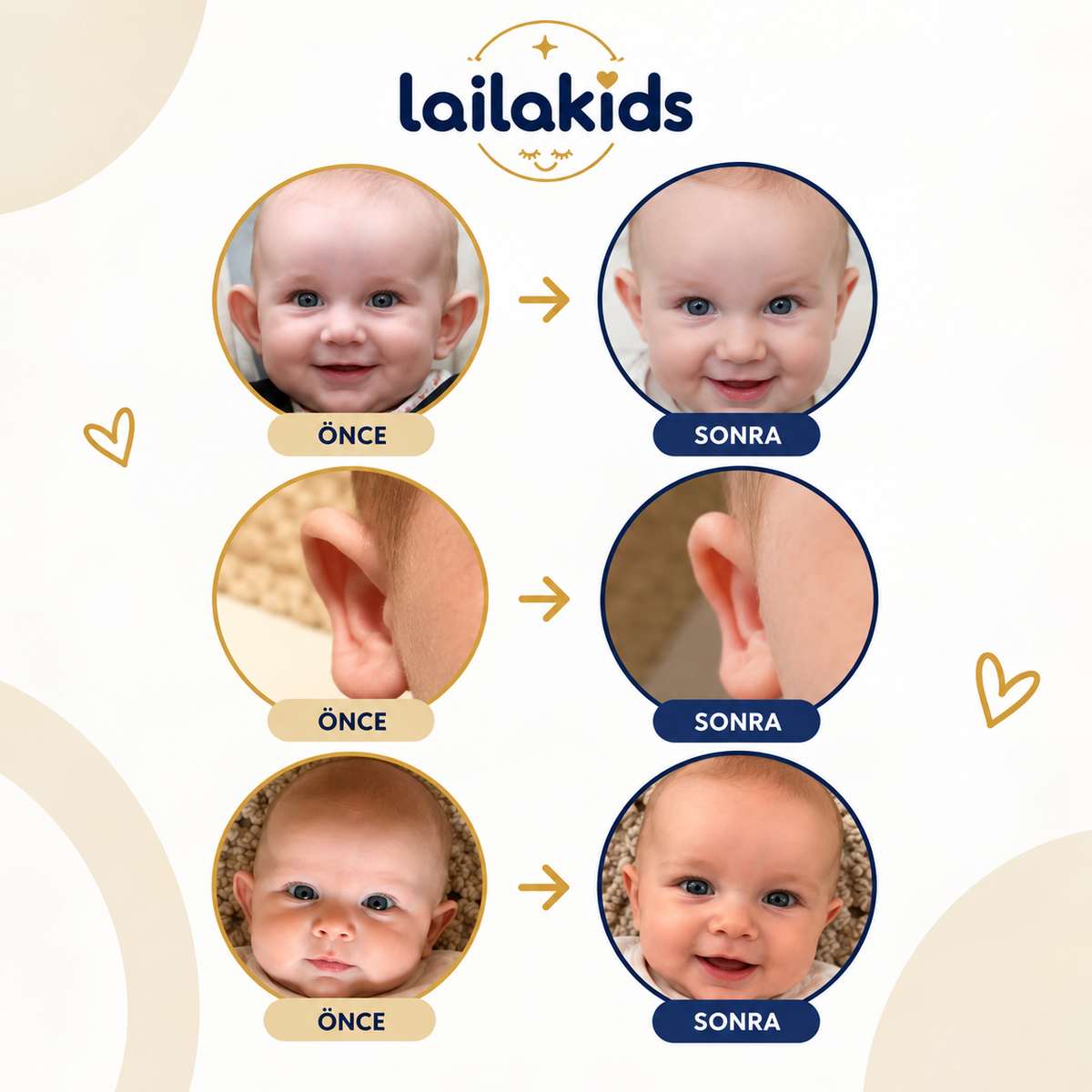 Laila Plus™ Bebek Kepçe Kulak Bandı