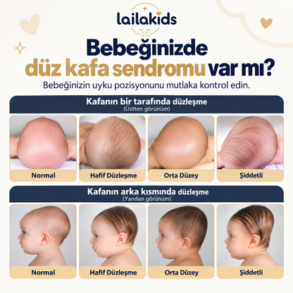 Laila Plus™ Düz Kafa Yastığı %100 Pamuk