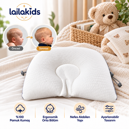 Laila Plus™ Düz Kafa Yastığı %100 Pamuk